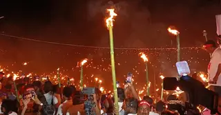 তিস্তা বাঁচানোর দাবিতে উত্তরাঞ্চলের পাঁচ জেলায় মশাল প্রজ্বলন